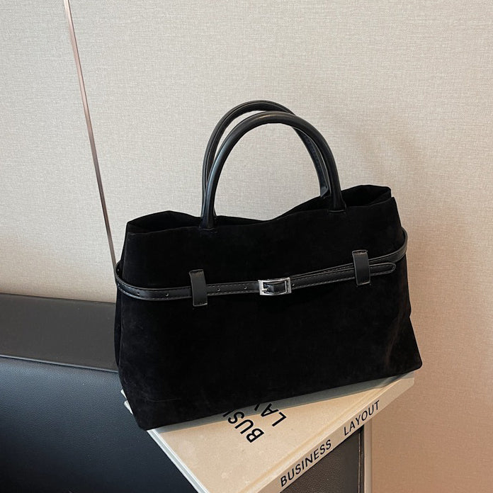Embun Malam Faux Suede Tote