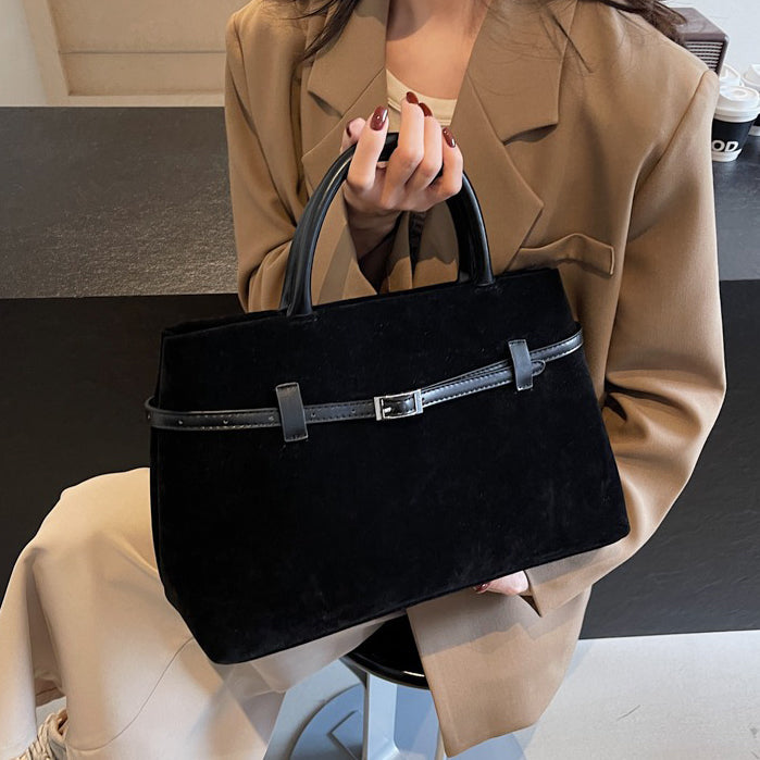 Embun Malam Faux Suede Tote
