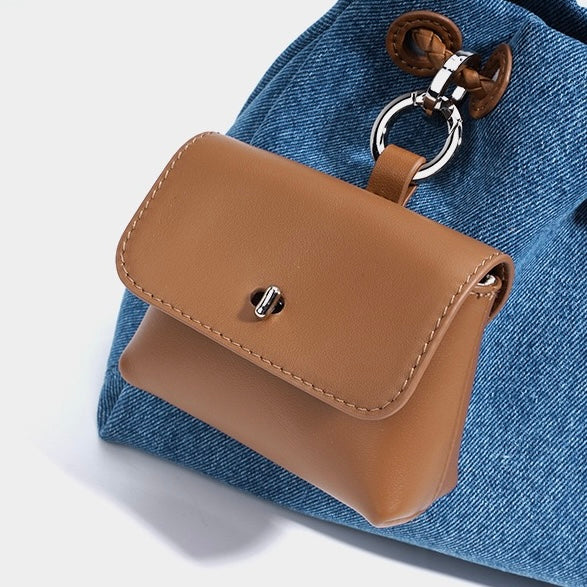 Gemalai Denim Slouch Bucket Bag