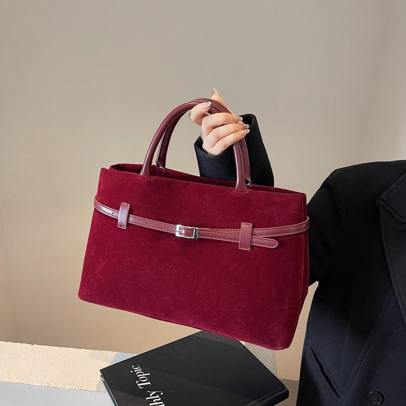Embun Malam Faux Suede Tote