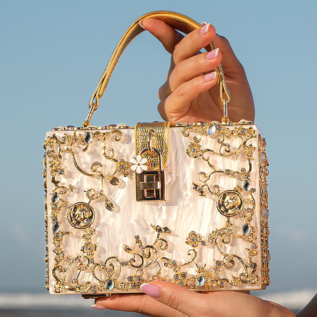 Ratna Sari Acrylic Box Handbag