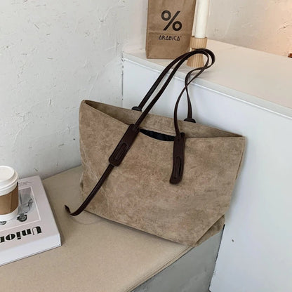 Embun Malam Selasih Suede Tote